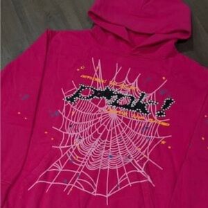 Pink Graphic Hoodie for Men